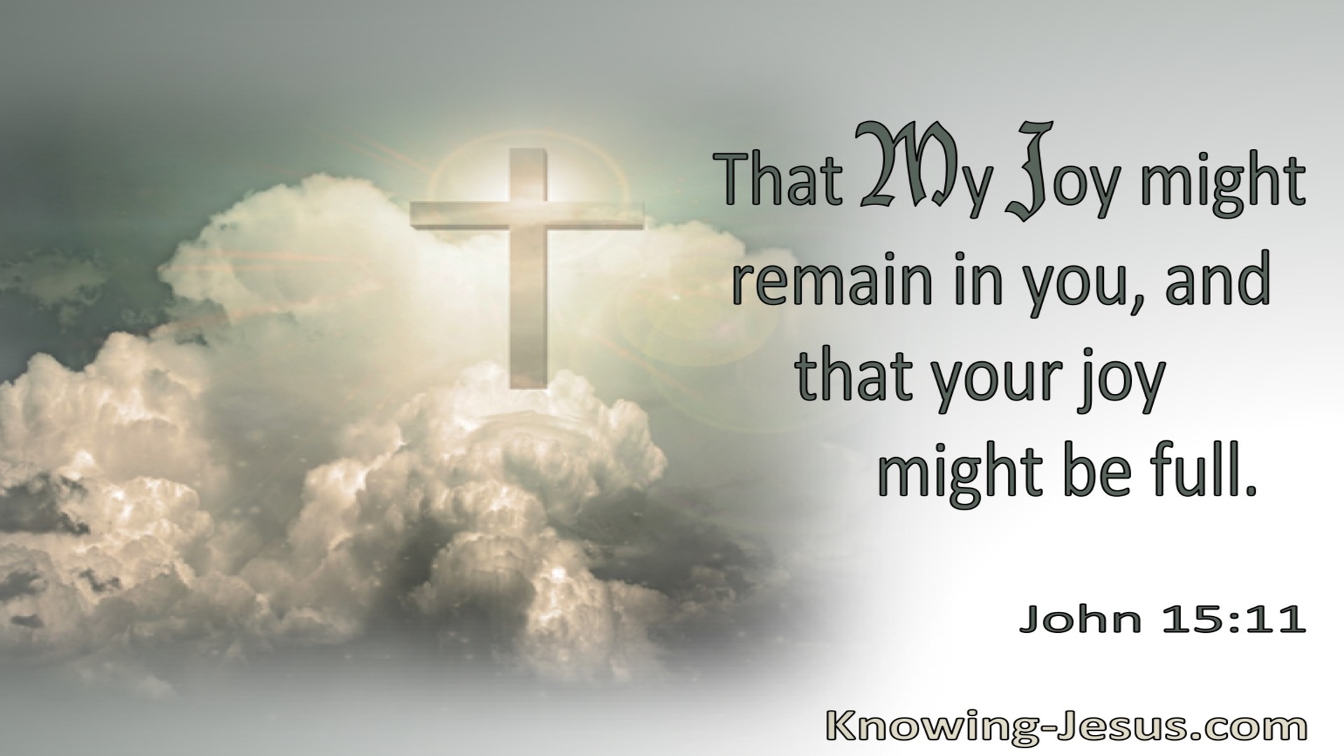 John 15:11 That My Joy Might Remain In You And Your Joy Be Full (utmost)08:31